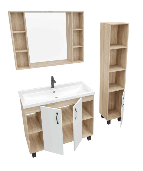 Зеркало в ванную Grossman ФЛАЙ-100 с полкой